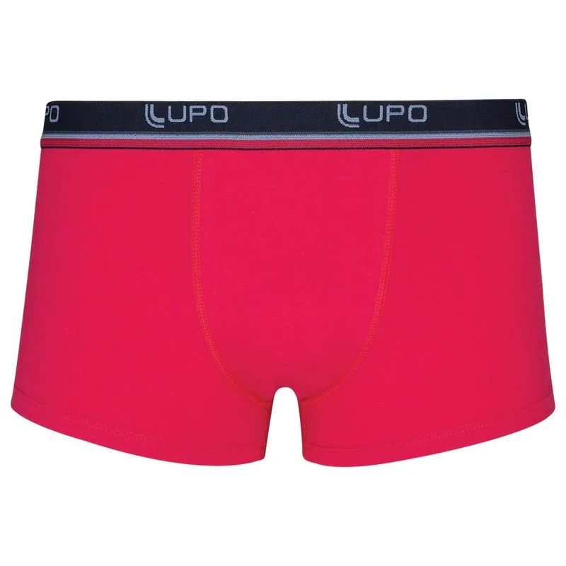Cueca Sunga Lisa em Algodão e Elastano Lupo Cueca Sunga Vermelho Lisa em Algodão e Elastano Lupo