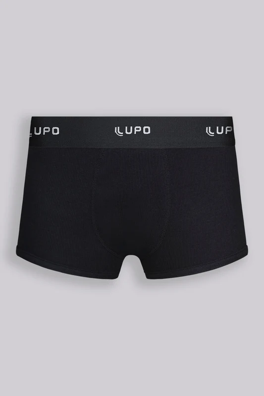 Sunga Lupo Kids Algodão com Elastano Preta / M (06 a 08 anos)