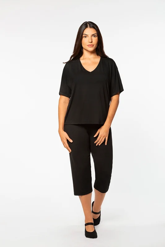 Pijama Capri Viscose Feminina Lupo Preta / G (44 a 46)