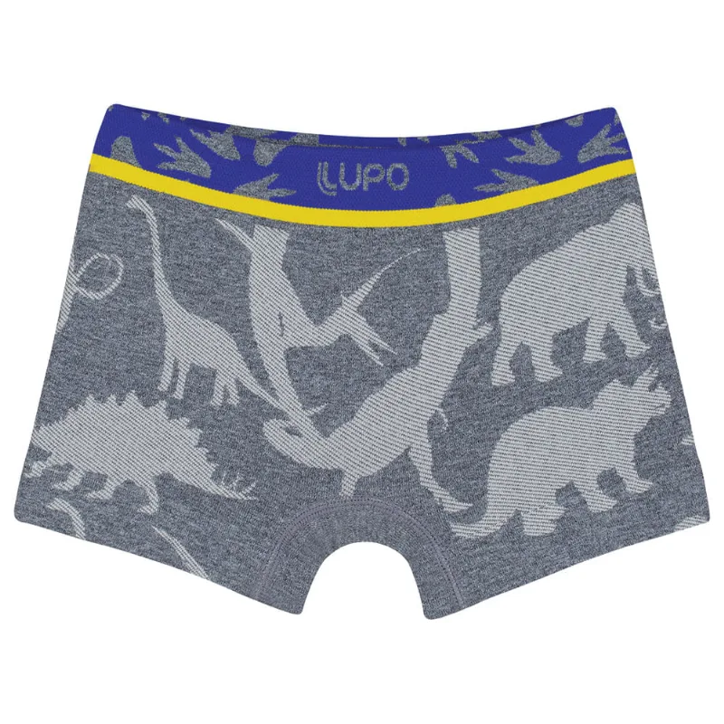 Cueca Boxer Lupo Infantil 137-003 em Microfibra sem Costura Azul G