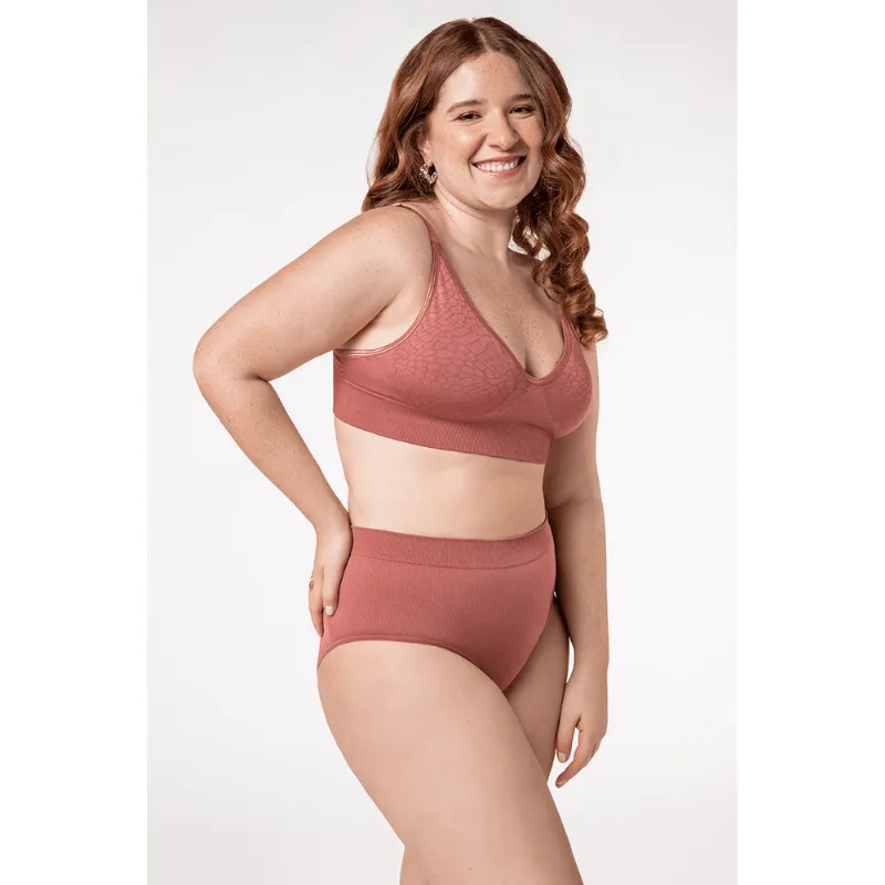 Sutiã Curve Sem Costura Feminino Lupo Tamanho: XG (52 a 54) | Cor: Telha