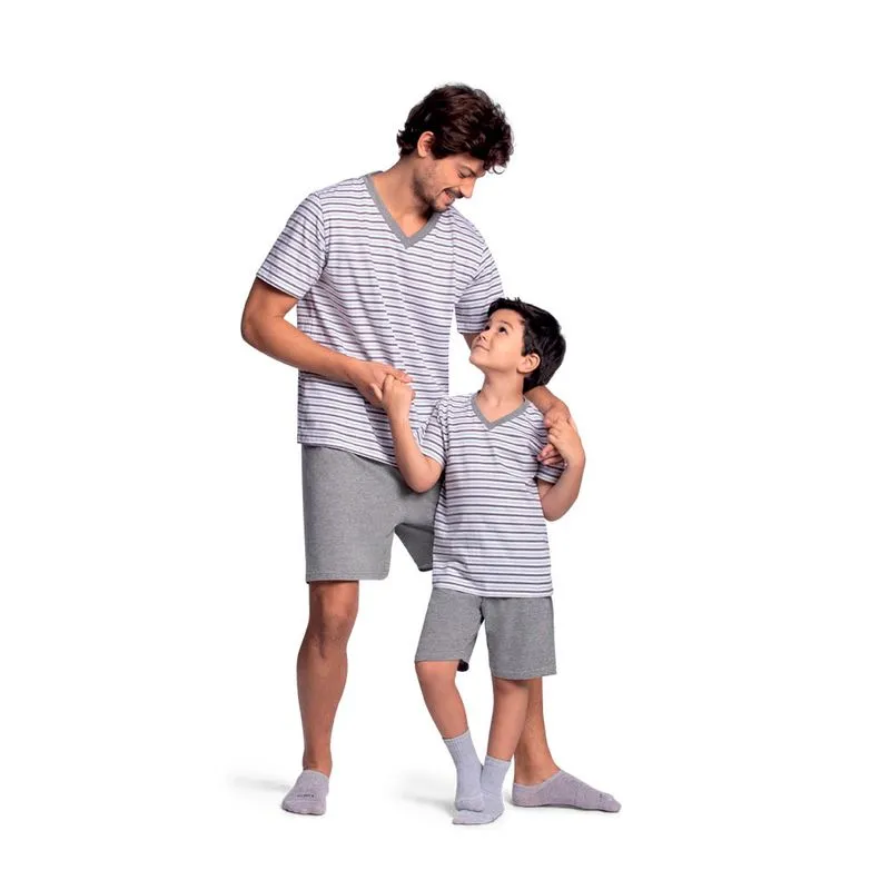 PIJAMA LUPO MASCULINO 28021-001 195-XXG/CHUMBO MESCLA 8820