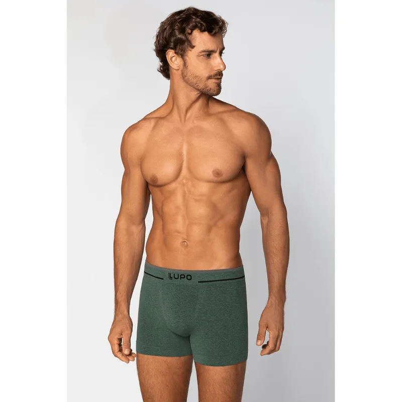 Cueca Boxer Sem Costura Masculina Lupo Tamanho: Gg | Cor: Oliva - Lupo