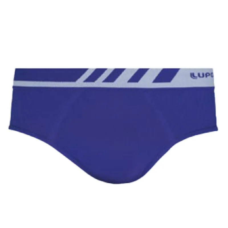 Cueca Slip Azul Náutico em Microfibra Sem Costura Lupo