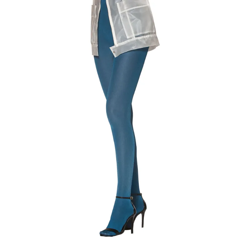 Meia Calça Loba 5718-001 Shine Fio 110 Azul G