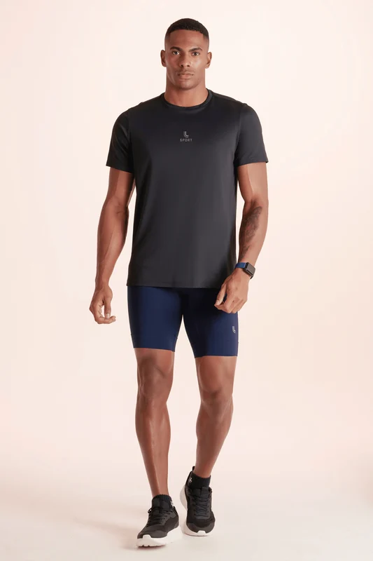T-shirt Poliamida Báscia Masculina Ii Preta - 9990 / P