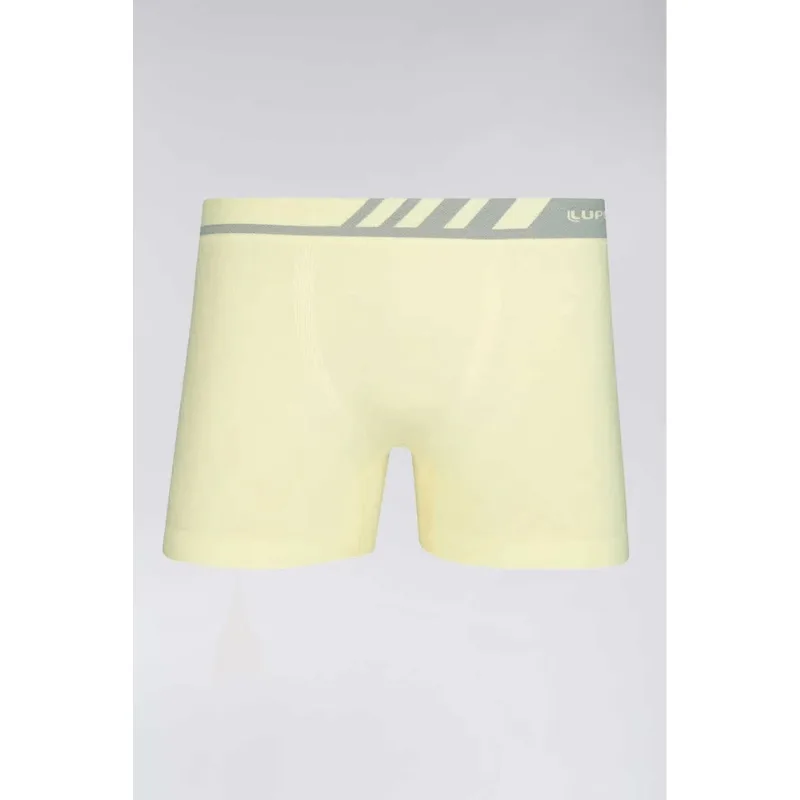 Cueca Boxer Adulto Microfibra Cós Com Chanfro Lupo LD Tamanho: Xg | Cor: Amarela