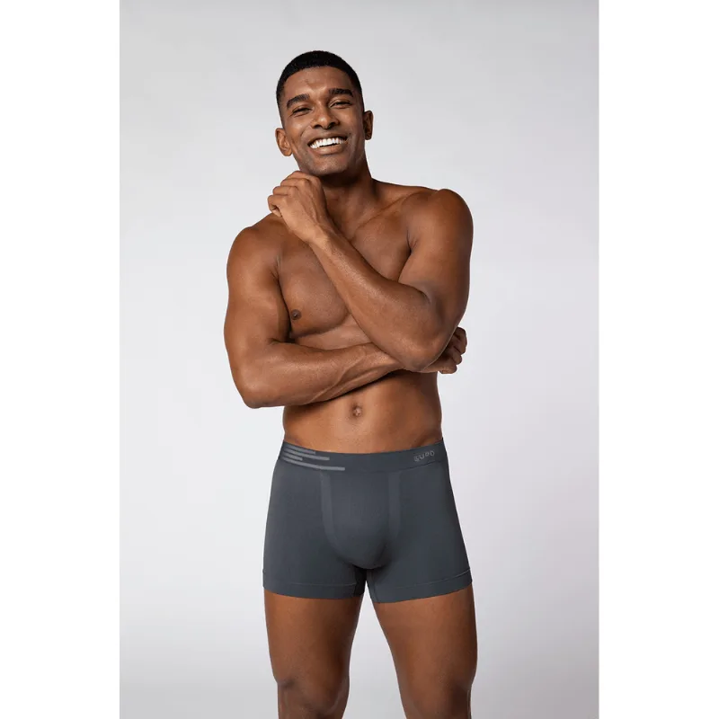 Cueca Boxer Microfibra Sem Costura Masculina Lupo Tamanho: Gg | Cor: Grafite