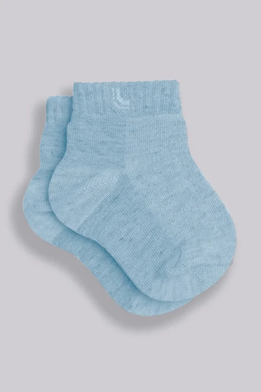Meia Bebê Cano Médio Algodão Lupo Sport Azul / 20 a 23