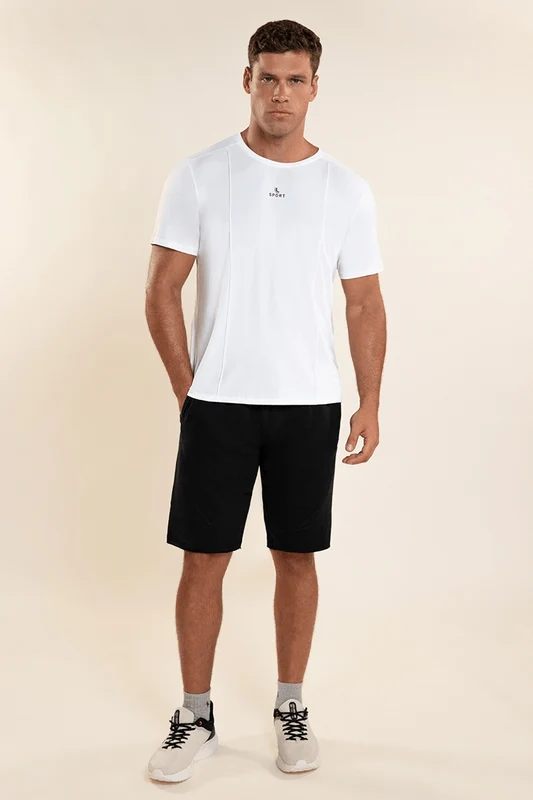 Bermuda Lupo Masculino Moletom Max Preto - 9990 / M