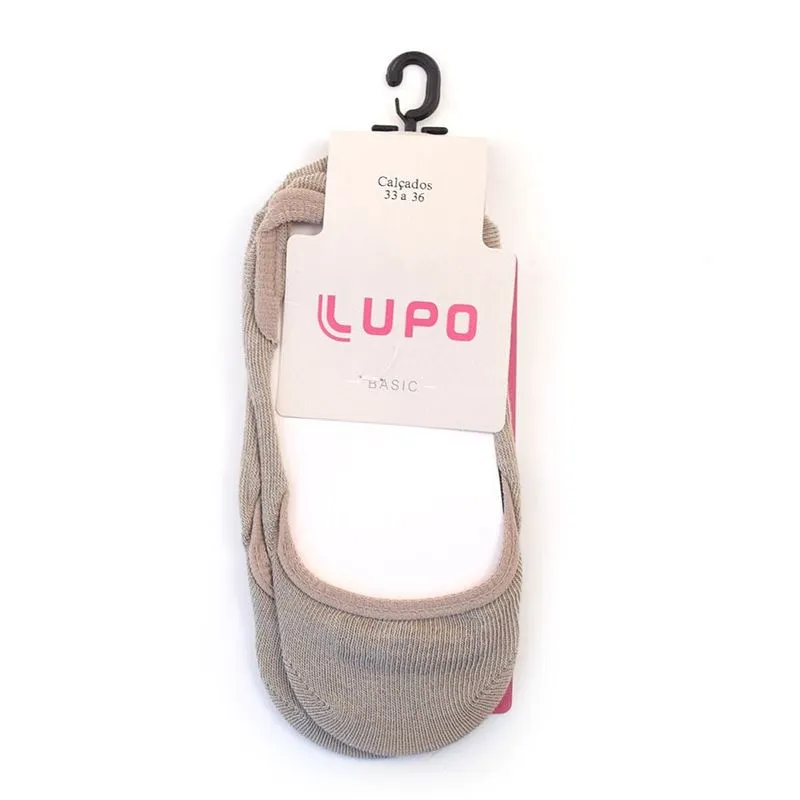 Meia Sapatilha Feminina Lupo Marrom 4932-001/6550 M