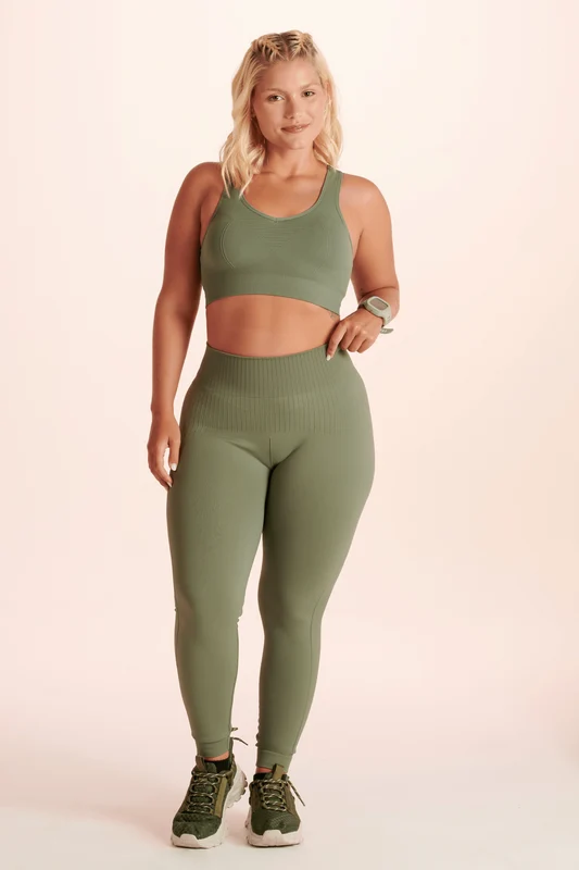 Calça Legging Seamless Basic Cacto - 4023 / P
