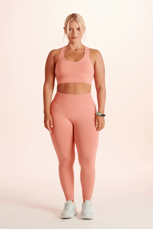Calça Legging Seamless Basic Coral - 5142 / P