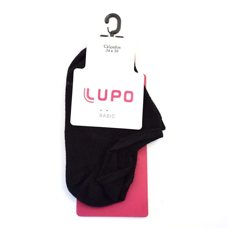 Meia Soquete Preta Feminina Lupo Preto 4270-002/9990 UNICO