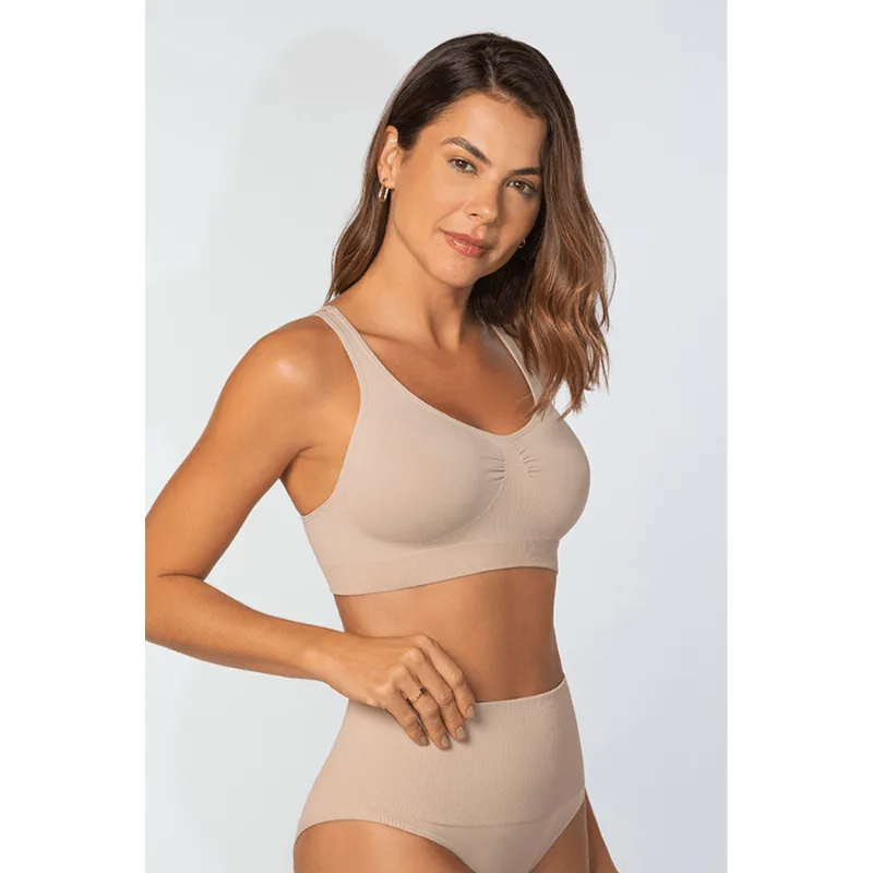 Top Nadador Modelador Feminino Lupo Tamanho: M | Cor: Natural
