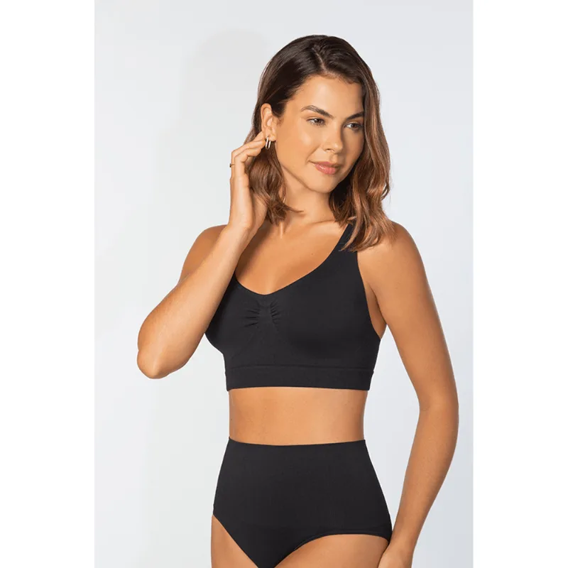Top Nadador Modelador Feminino Lupo Tamanho: Xg | Cor: Preto