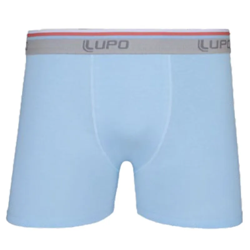Cueca Boxer Lisa Colorida em Algodão Lupo