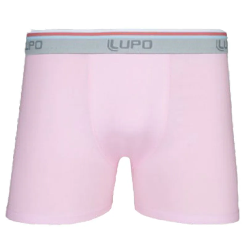 Cueca Boxer Lisa Colorida em Algodão Lupo