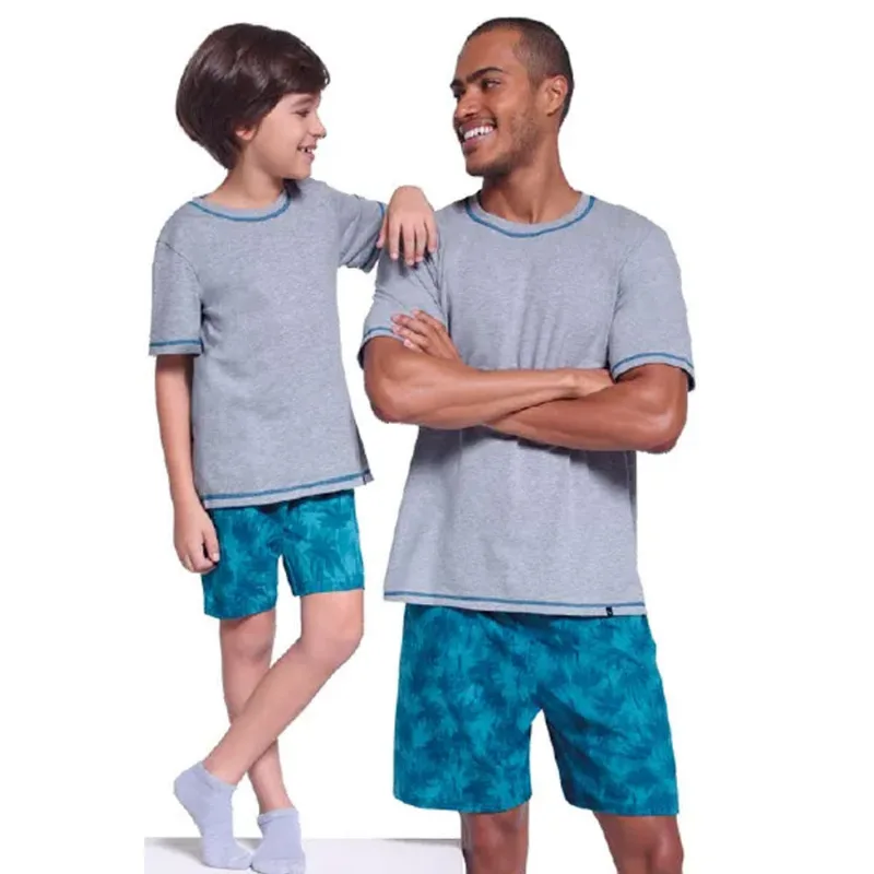 Pijama Lupo Infantil Coqueiro 20137-001 Cinza 4