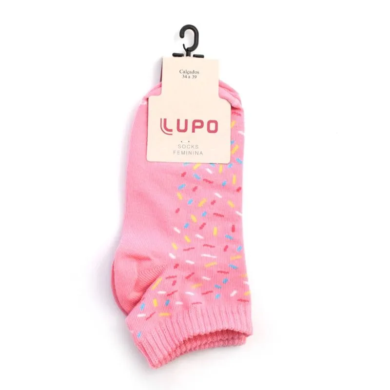 Meia Feminina Unitaria Lupo Rosa 4535-245/5480 UNICO