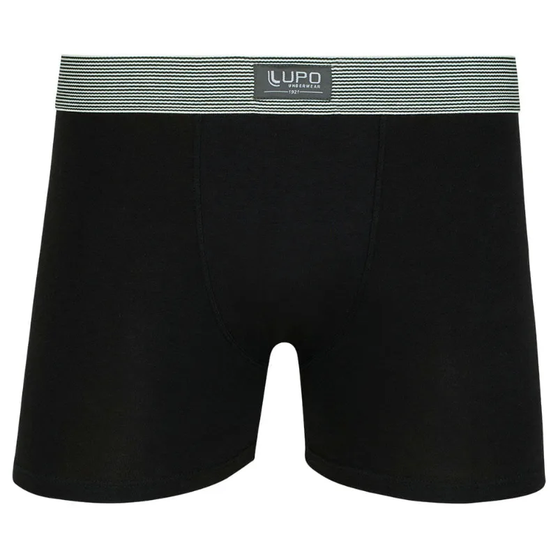 Cueca Lupo Boxer Algodão com Elastano 765-003 Preto P