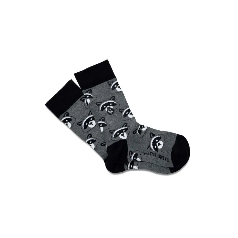 Meia Lupo Urban Infantil 16865-007 Guaxinim Cinza Chumbo