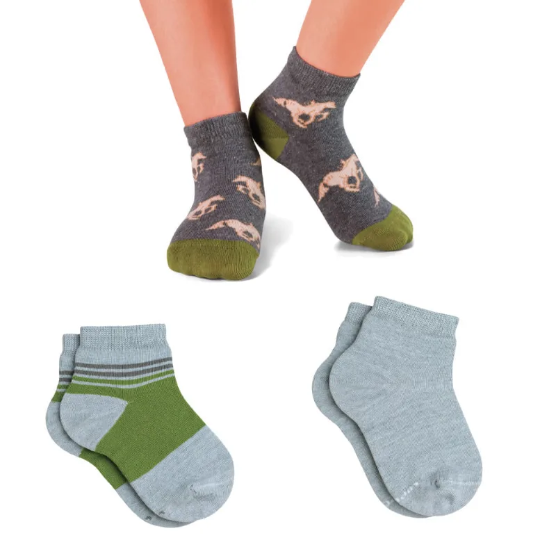 Meia Lupo Infantil 2630-089 Kit C/3 Cinza,Chumbo Meia Lupo Infantil 2630-089 Kit C/3 Cinza, Chumbo