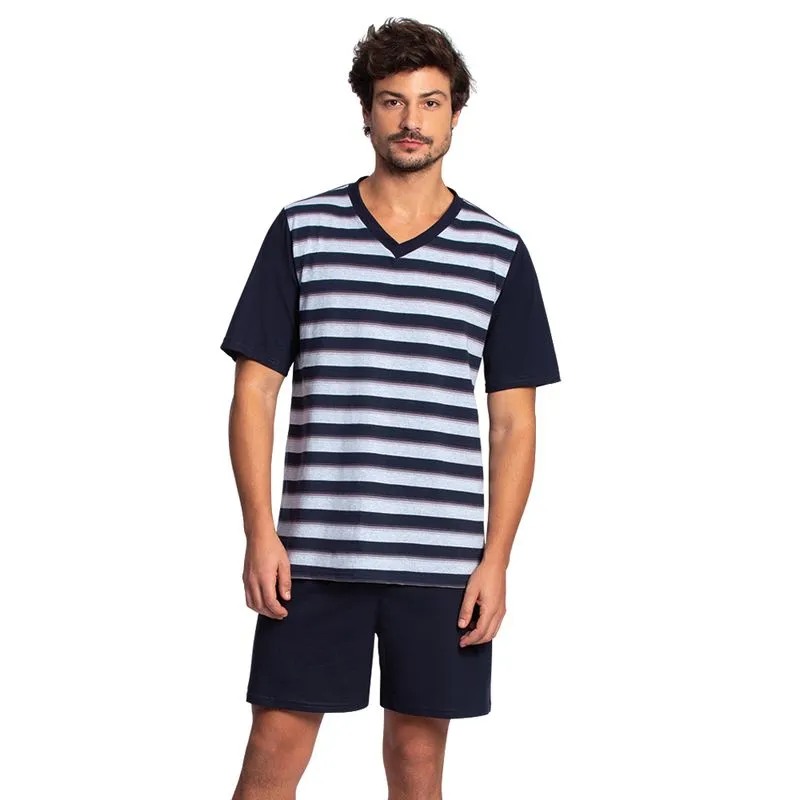 PIJAMA LUPO MASCULINO 28166-001 160-GG/BLUE NIGHTS 2300