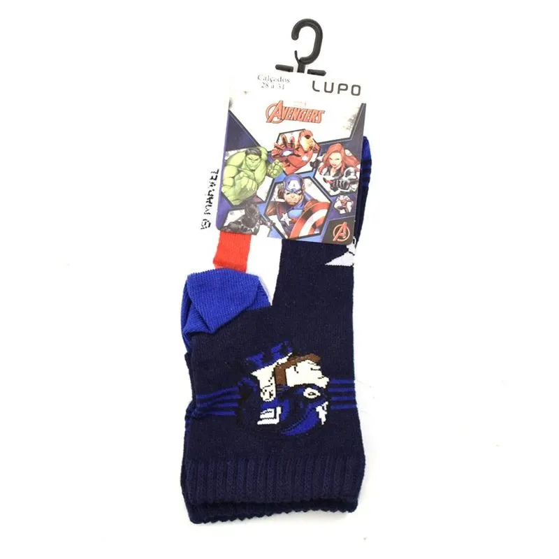 Meia Infantil Lupo Capitão América Preto 2451-005-2690 G