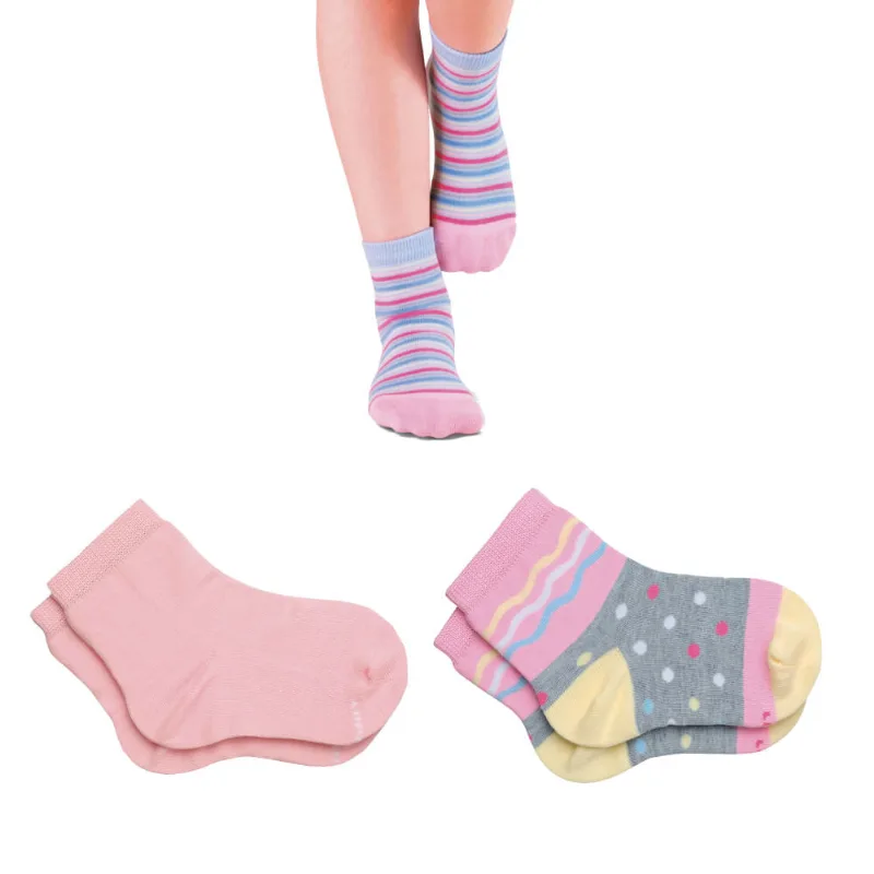 Meia Lupo Cano Curto Infantil 2680-089 Kit C/3 Rosa,Lilás,Amarelo Meia Lupo Cano Curto Infantil 2680-089 Kit C/3 Rosa, Lilás, Amarelo