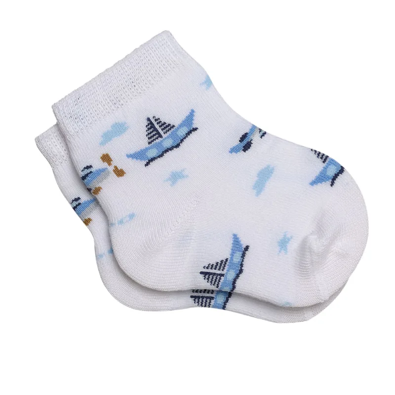 Meia Lupo 2000-346 Baby Menino 1120-Branco 0-4M