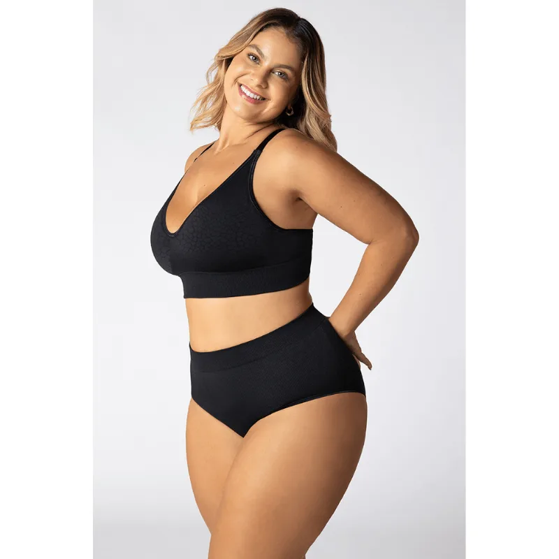 Sutiã Curve Sem Costura Feminino Lupo Tamanho: G | Cor: Preta
