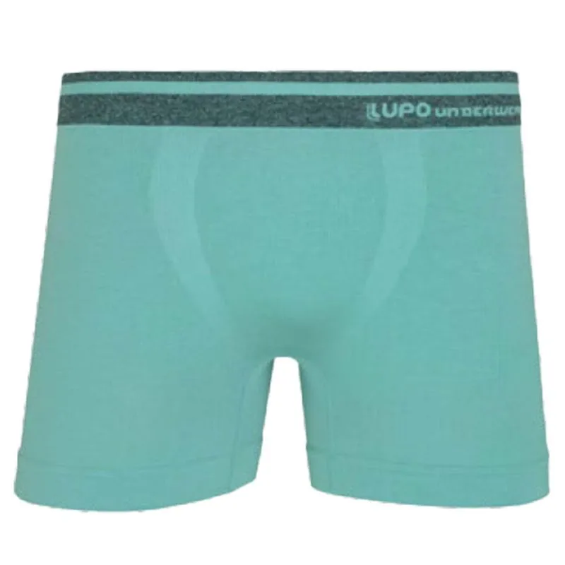 Cueca Boxer sem Costura com Detalhes em Listra Mescla no Cós Lupo