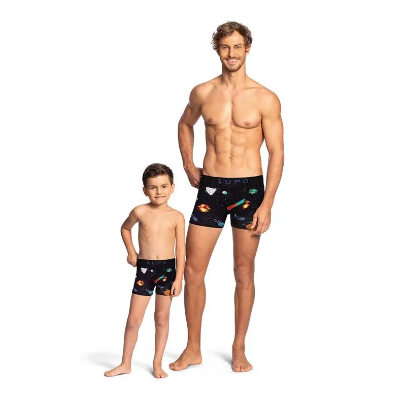 CUECA LUPO BOXER INFANTIL BOXER 00346-002 PRETO 9940/G