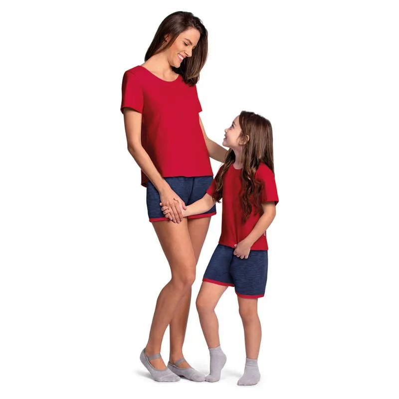 PIJAMA LUPO ADULTO FEMININO 24344-001 180-XG/VERMELHO 5650