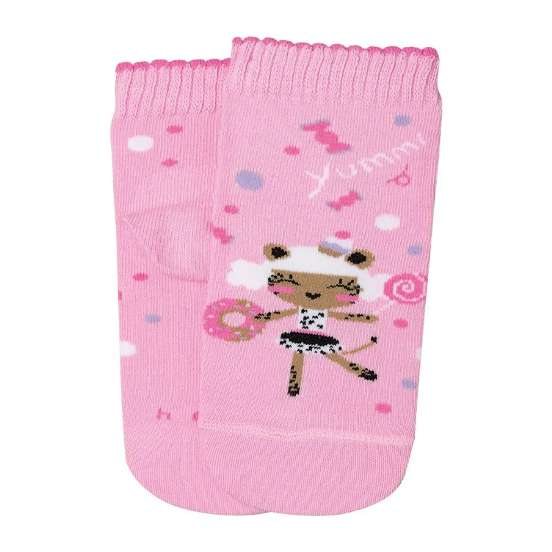 Meia Lupo Cano Curto Infantil 2680-089 Kit C/3 Rosa