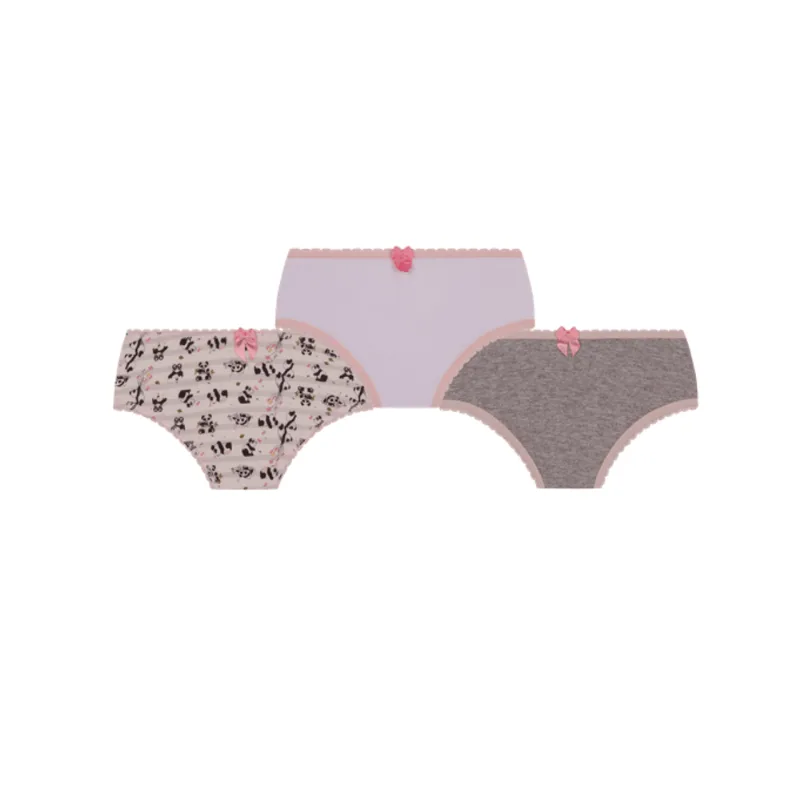 Calcinha Lobinha Infantil Estampada 18100-089 Kit C/3 Off White,Branco,Cinza Calcinha Lobinha Infantil Estampada 18100-089 Kit C/3 Off White, Branco, Cinza PP