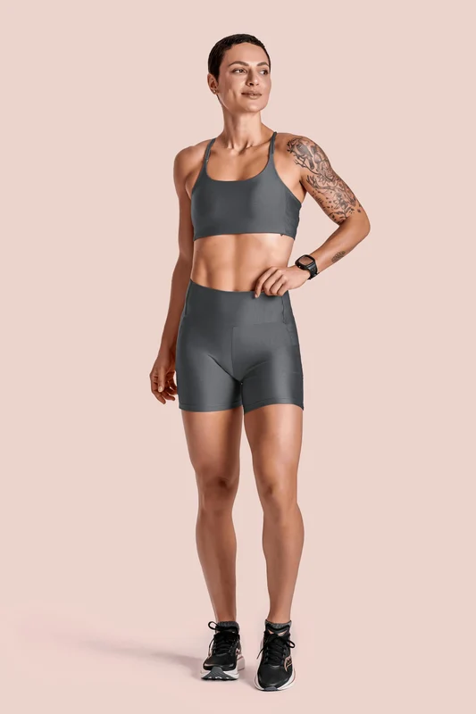 Top Feminino Lsport Bright Grafite - 8670 / GG