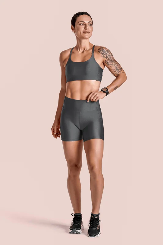 Shorts Feminino Lsport Bright Grafite - 8670 / GG