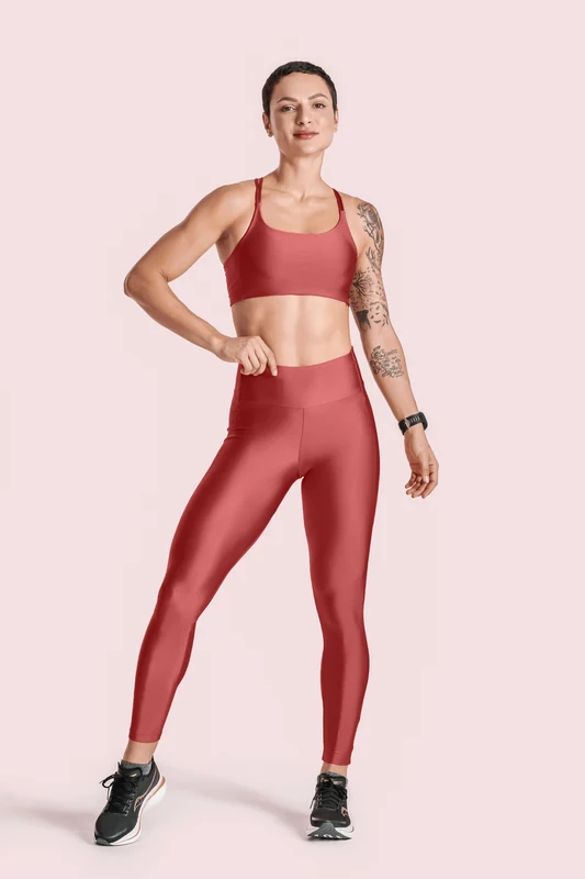 Calca Legging Feminino Lsport Bright Carmim - 5920 / P