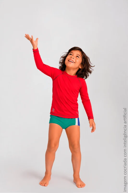 Sunga Beachwear Com Recorte Lupo Kids Oceano / 04 anos