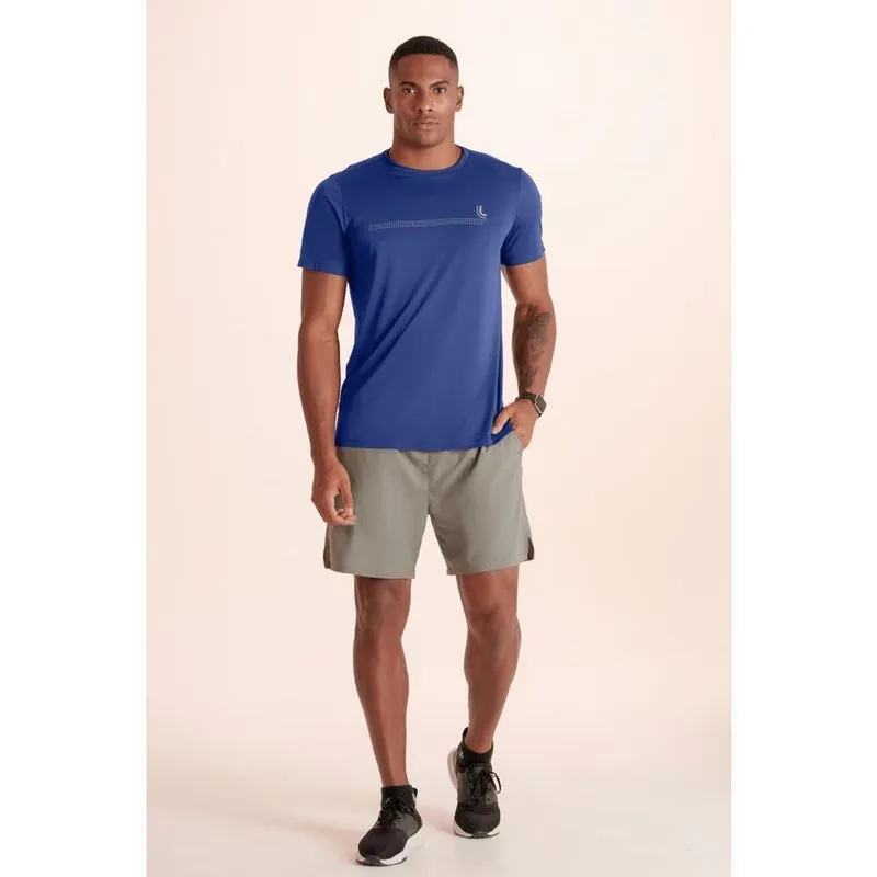 Camiseta Masculina Dry Lupo Fitness Basic 77053 P / azul