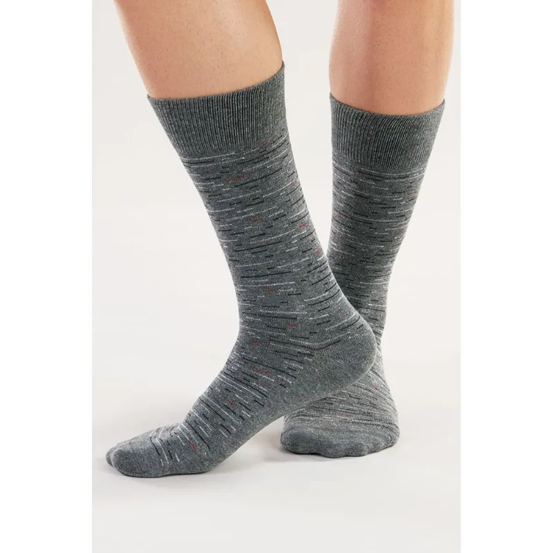 Meia Lupo Social Liberty 1212-014 Cinza Chumbo