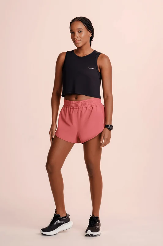 Regata Cropped Lsport Airdry Feminina Preta - 9990 / M
