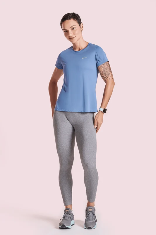 Camiseta Lsport Airdry Feminina Azul / P