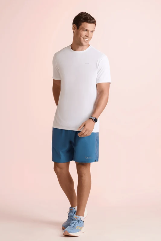 T-shirt Lsport Airdry Masculina Branca / GG