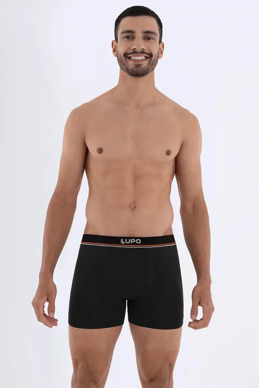 Boxer Microfibra Sem Costura Preta / GG (50 a 52)