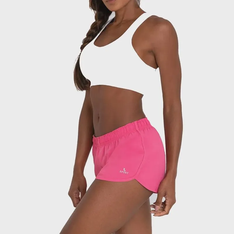Shorts feminino lupo rosa para treinos E dia dia