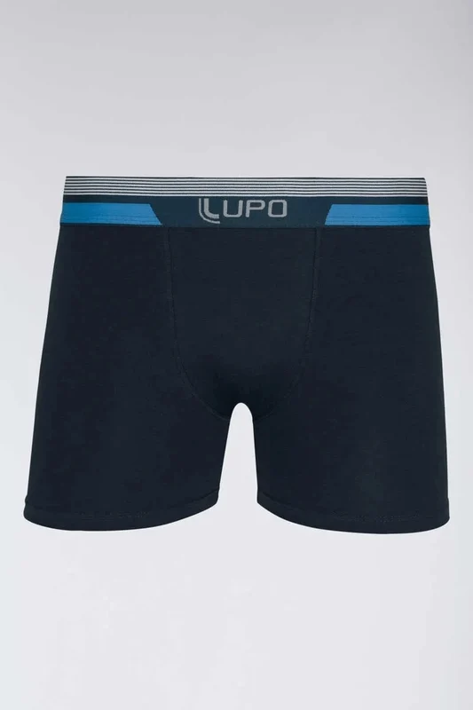 Cueca Lupo AM Boxer Marinho / P (38 a 40)