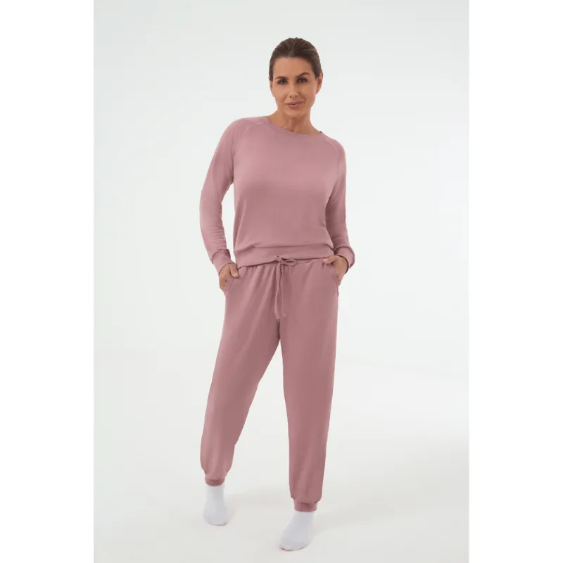 Pijama Moletinho Raglan Feminino Lupo Tamanho: M (40 a 42) | Cor: Rosa